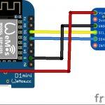 ESP8266 and VCNL4010 layout