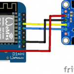 ESP8266 and VCNL4040 layout